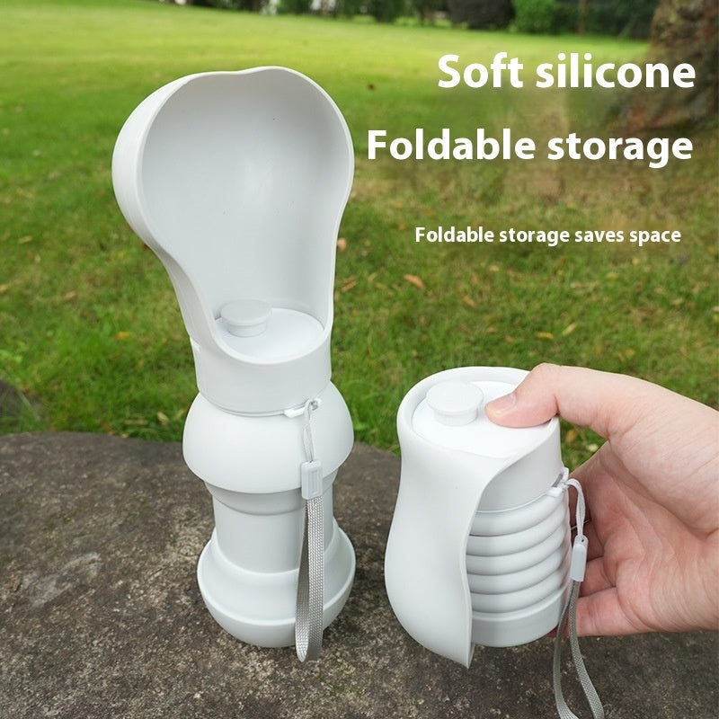 Outdoor Pet Folding Drinking Cup Silicone Portable Cup - Nunu Pets