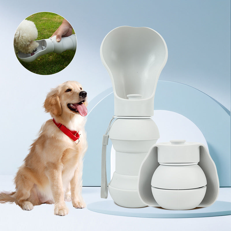 Outdoor Pet Folding Drinking Cup Silicone Portable Cup - Nunu Pets
