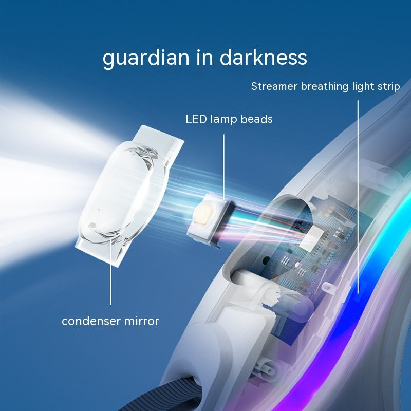 Ring With Light Dog Leash Pet Automatic Retractable Leash Luminous - Nunu Pets