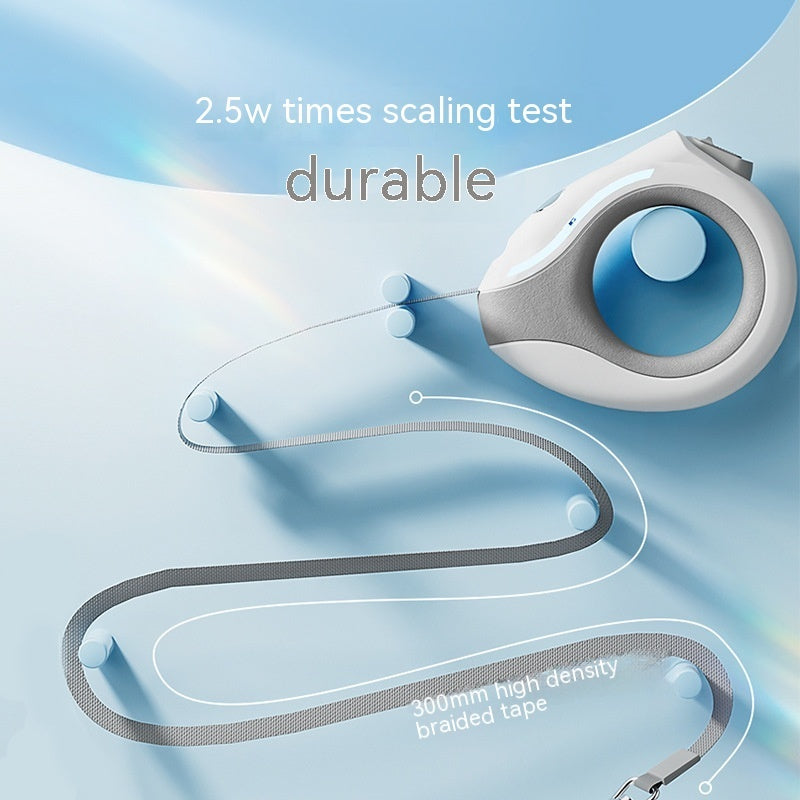 Ring With Light Dog Leash Pet Automatic Retractable Leash Luminous - Nunu Pets